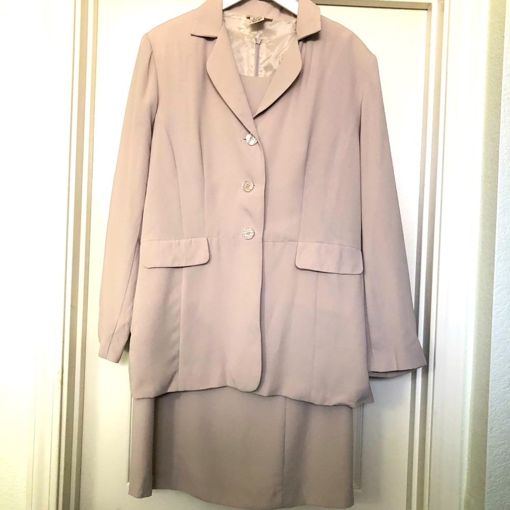 Two piece dress and blazer set